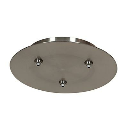 Unijack 87120UJ-BS  Three Light Canopy- Brushed Steel Finish
