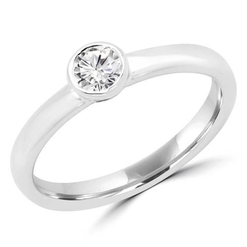 Majesty Diamonds MDR170061-3.25 0.25 CT Round Diamond Promise Solitair