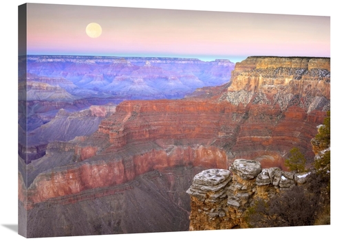 Global Gallery GCS-397164-2432-142 24 x 32 in. Full Moon Over the Gran