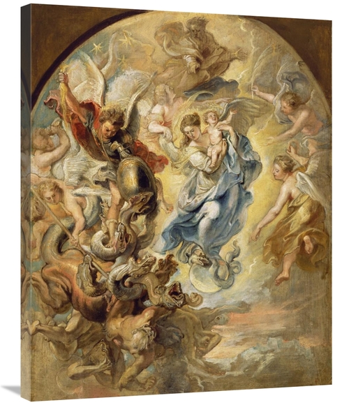 Global Gallery GCS-456166-2835-142 28 x 35 in. The Virgin as the Woman