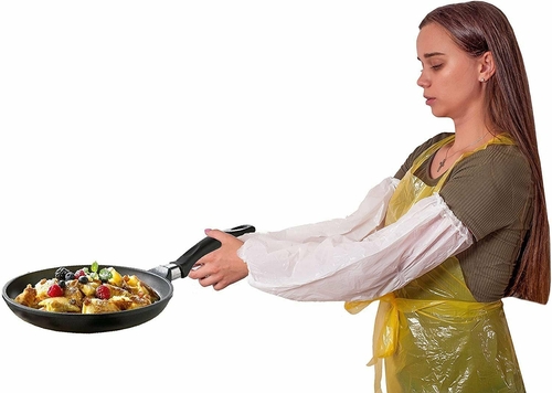 2000 Pack Green PE Oversleeves 18” size. Polyethylene Disposable