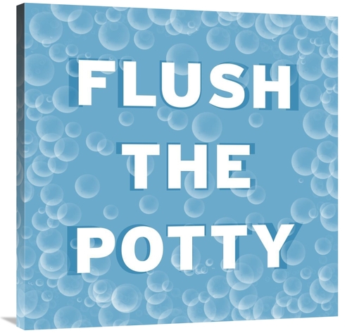 Global Gallery GCS-453844-3636-142 36 x 36 in. Bathroom Signs - Bubble