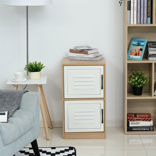 Vinsetto Home Office File Cabinet with 2 Drawers Wooden Steel Metal