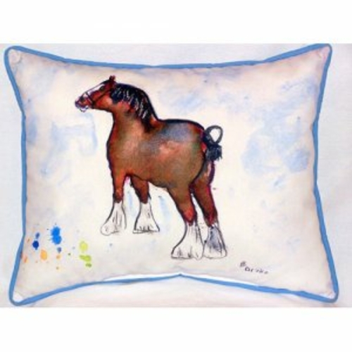 Betsy Drake ZP936 Clydesdale Indoor & Outdoor Throw Pillow- 20 x 24 in
