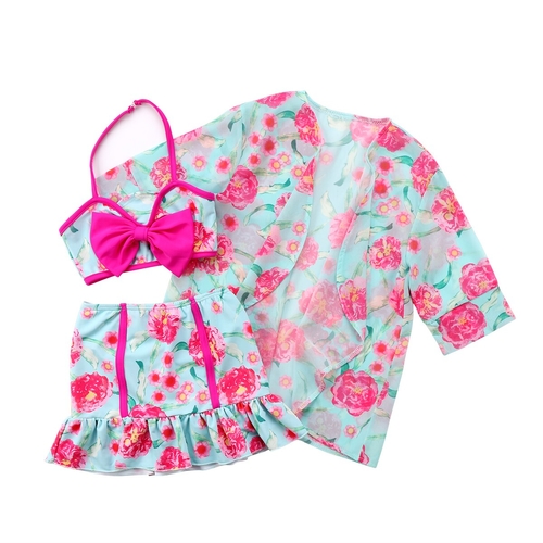 2018 Princess Girls 3 Pcs Swimwear Little Girl