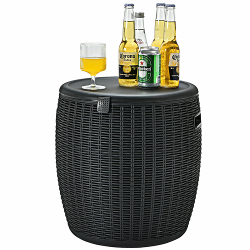 45L Patio Cool Bar Table / Ice Box with Lid