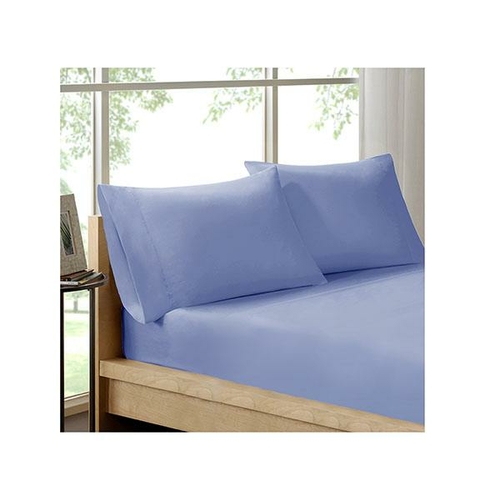 Royal Comfort Organic Cotton Sheet Set 3 Piece Luxury 250 Tc Indigo