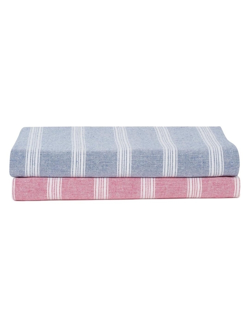 Cotton Stripped Turkish Towel pack of 2 (Size-157.5Lx78.7WCentimeters)