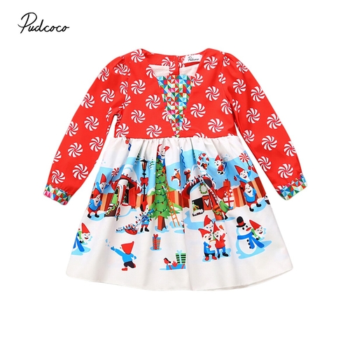 Little Girls Stylish Xmas Dress Toddler Baby