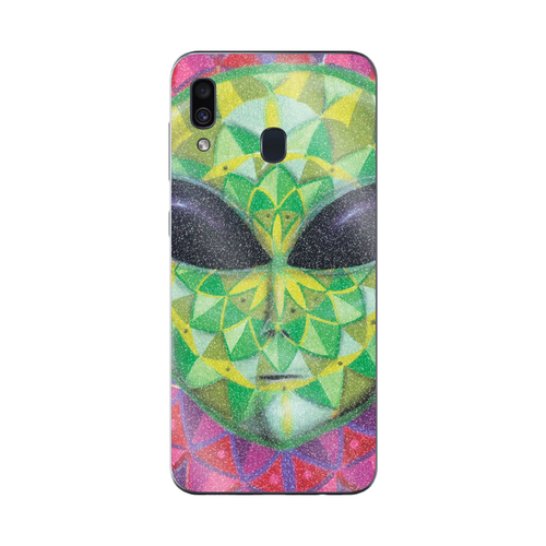 MightySkins GL-SAGA20-Geometric Alien Glossy Glitter Skin for Samsung 