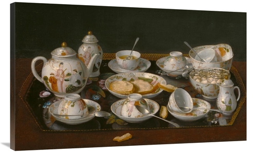 Global Gallery GCS-454996-44-142 44 in. Still Life - Tea Set Art Print