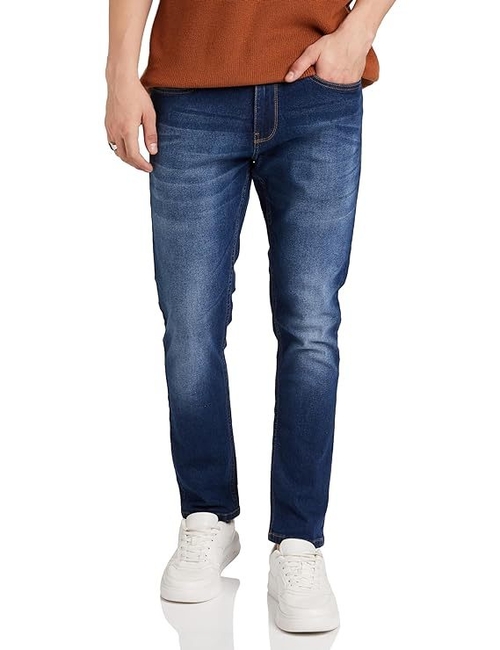 Men Relaxed fit Cotton Lycra Stretchable Jeans (Size-XL) (Color-BLUE)