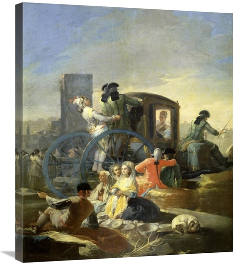 Global Gallery GCS-281965-30-142 30 in. The Pottery Vendor Art Print -