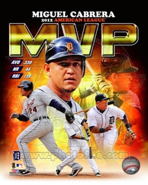 Photofile PFSAAPJ19801 Miguel Cabrera 2012 American League MVP Composi