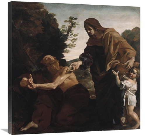 Global Gallery GCS-456790-3030-142 30 x 30 in. Elijah Receiving Bread 