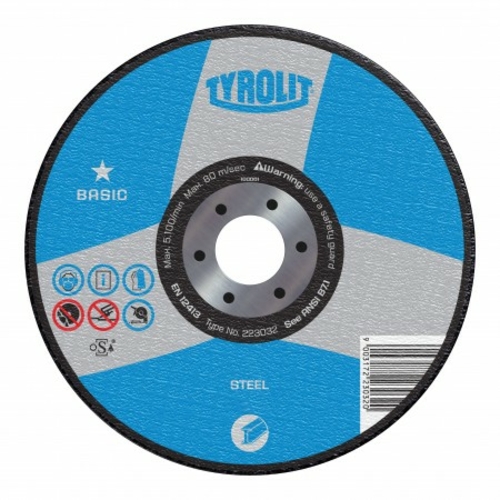 Diamond Products 34301908 Tyrolit Basic Depressed Center Wheel for Gri