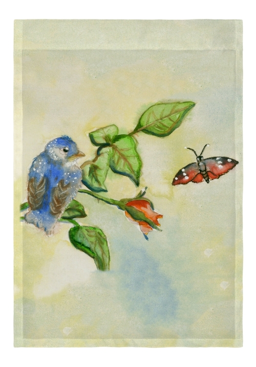 Betsy Drake FL249 Bluebird Flag - 12.5 x 18 in.