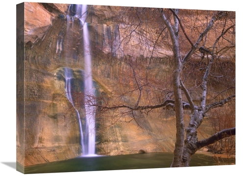 Global Gallery GCS-397166-1824-142 18 x 24 in. Calf Creek Falls Cascad