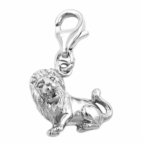 zodiac pendant charm leo silver 925