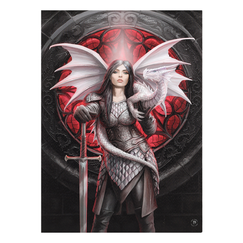 50x70cm Valour Canvas Plaque by Anne Stokes