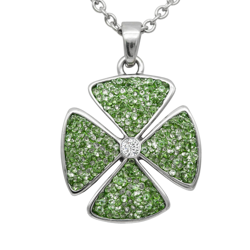 Crystal Clover Necklace