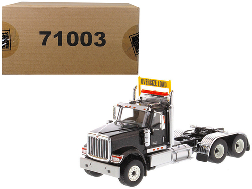 International HX520 Day Cab Tandem Tractor Black 1/50 Diecast Model by