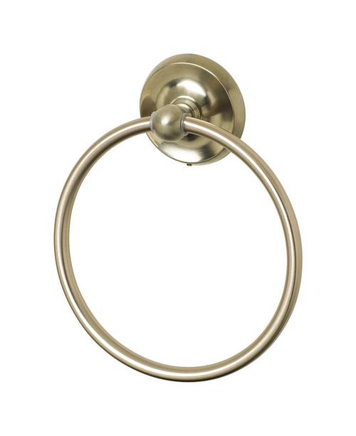 OakBrook 4879870 Brushed Nickel Towel Ring - Zinc