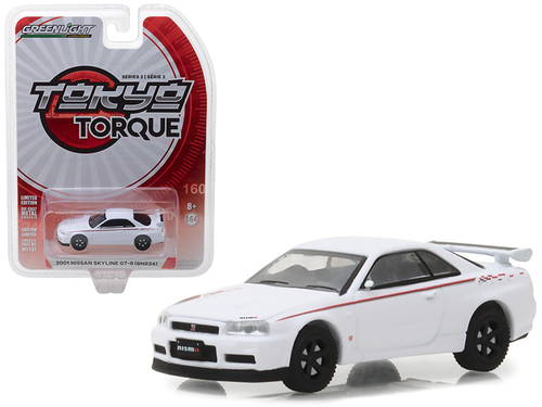 2001 Nissan Skyline GT-R (BNR34) White Pearl Tokyo Torque Series 2