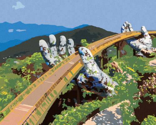 Paint by Numbers - GOLDEN BRIDGE IN VIETNAM