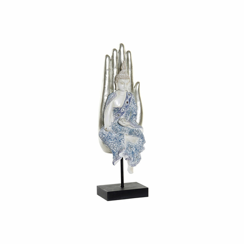 Decorative Figure DKD Home Decor 8424001712205 Champagne Blue Buddha