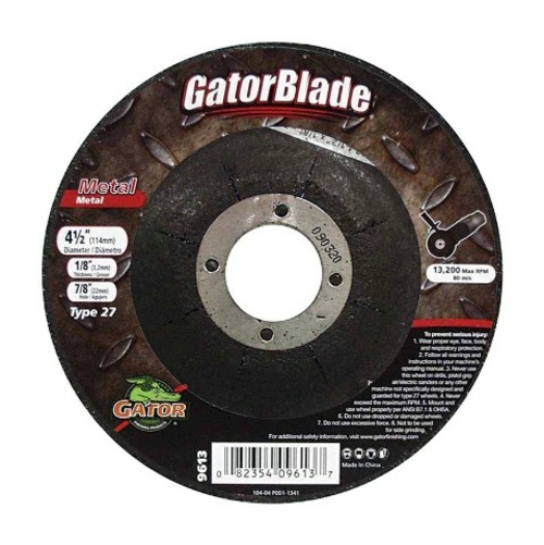 Gator Grit 9613 4.5 x 0.12 x 0.88 in. Grinding Wheel