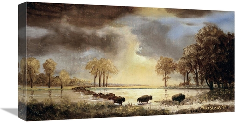 Global Gallery GCS-276744-22-142 22 in. The Buffalo Trail, 1867 Ar