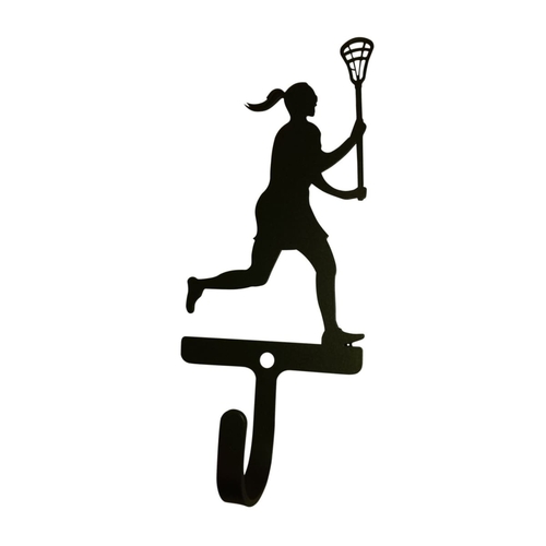 Wrought Iron Female Lacrosse Wall Hook Decorative Small