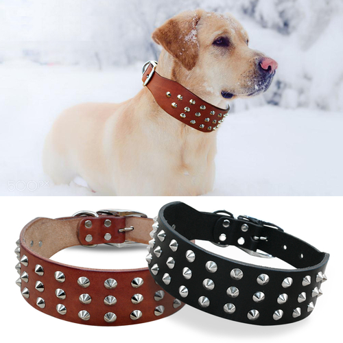 Cool Rivets Studded Best Genuine Leather Pet Dog