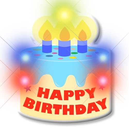 Blinkee HBDBC-Cake Blinking Light Up Happy Birthday Cake Body Light Pi