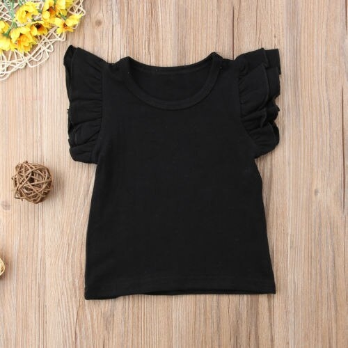 Summer Kids Baby Girl Short Sleeve T Shirt Cotton