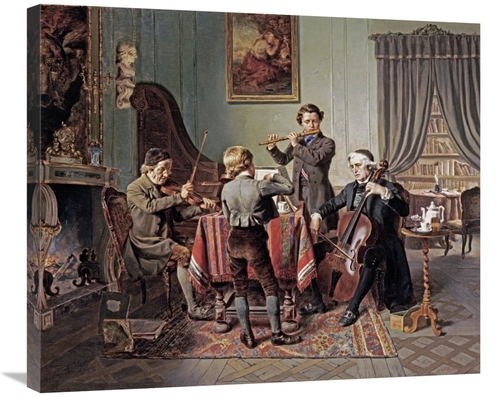 Global Gallery GCS-268098-30-142 30 in. The Quartet Art Print - Friedr