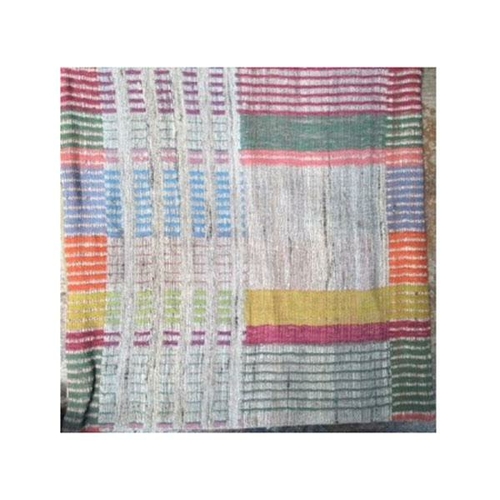 Multicoloured Wool Silk Throw