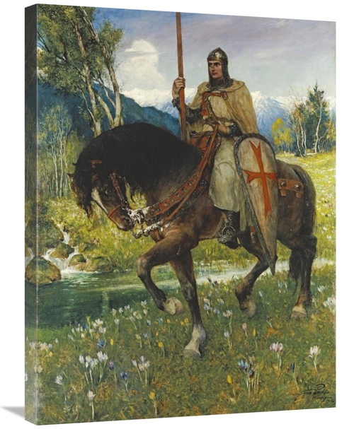 Global Gallery GCS-266740-30-142 30 in. Parsifal in Quest of the Holy 