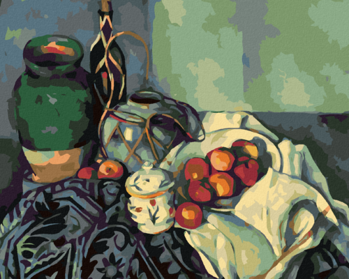 Paint by Numbers - STILL LIFE WITH APPLES (P. CÉZANNE)