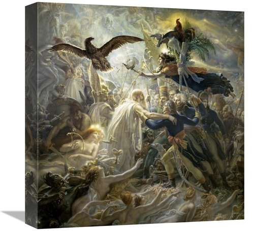 16 in. The Shadows of the French Warriors Led by the Victory Art Print