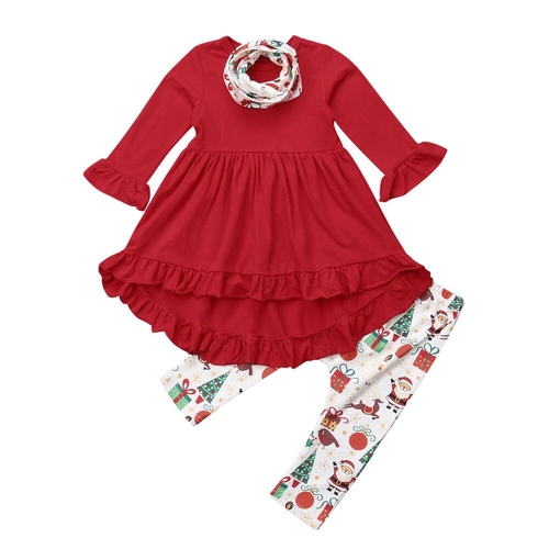 Pretty Kids Baby Girls Christmas Cotton