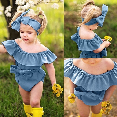 Infant Baby Girls Romper Jumpsuit Beach