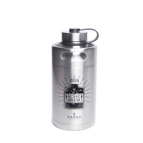 Manna 6407266 64 oz Silver Stainless Steel - Home Brew Keg Growler Wat