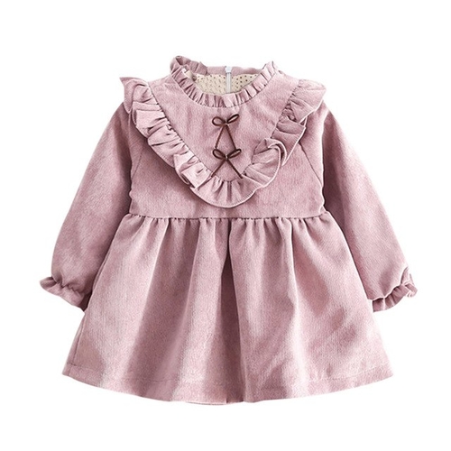 Toddler Girls Spring Autumn Dress Long Sleeve