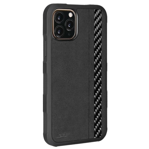 iPhone 11 Pro Max Alcantara & Real Carbon Fiber Case | ARMOR Series