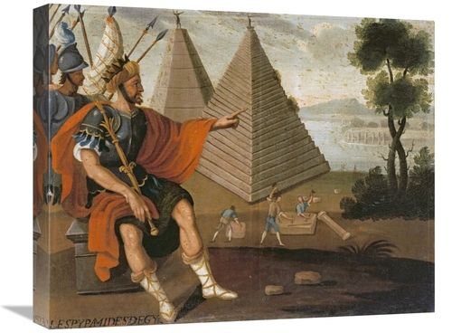 Global Gallery GCS-266142-22-142 22 in. The Pyramids of Egypt Art Prin