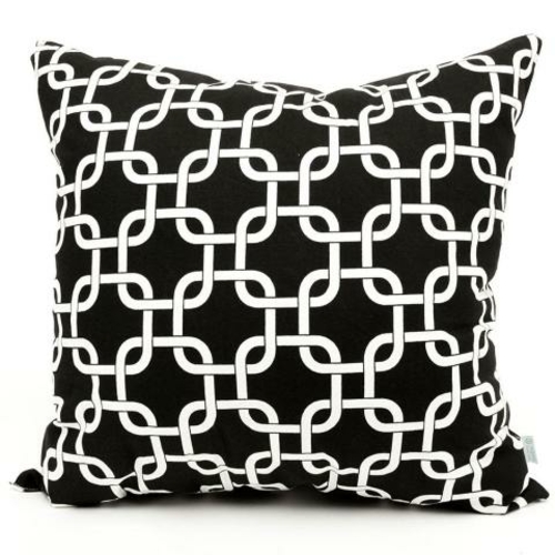 Majestic Home Black Links Large Pillow