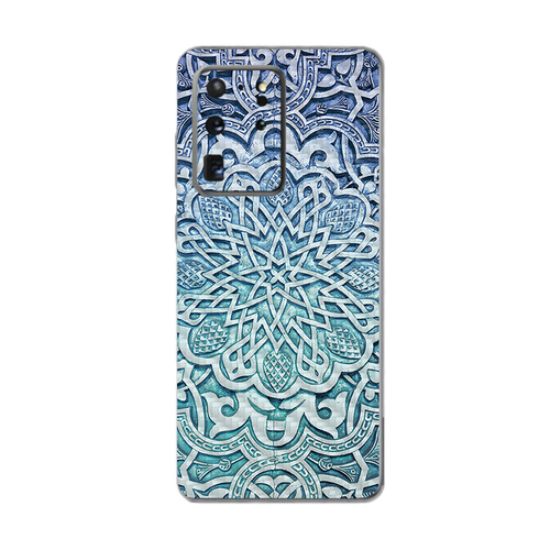 MightySkins CF-SAGS20UL-Carved Blue Carbon Fiber Skin for Samsung Gala