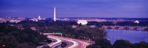 High angle view of a cityscape  Washington DC  USA Poster Print by  - 